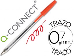 Bolígrafo Q-Connect tinta roja
